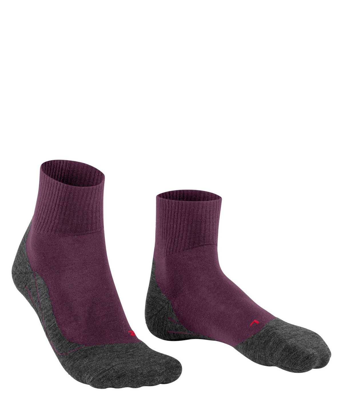 Falke TK5 Wander Wool Short Trekking Short sock Naisten Sports Socks Punainen | 90168RCZW