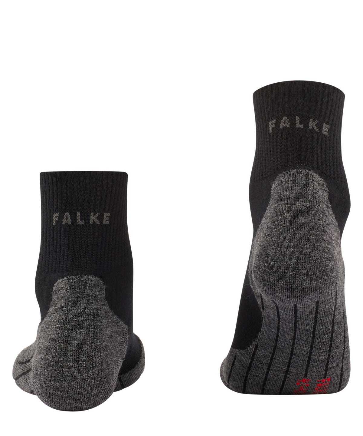 Falke TK5 Wander Wool Short Trekking Short sock Naisten Sports Socks Mustat | 07641SUAV