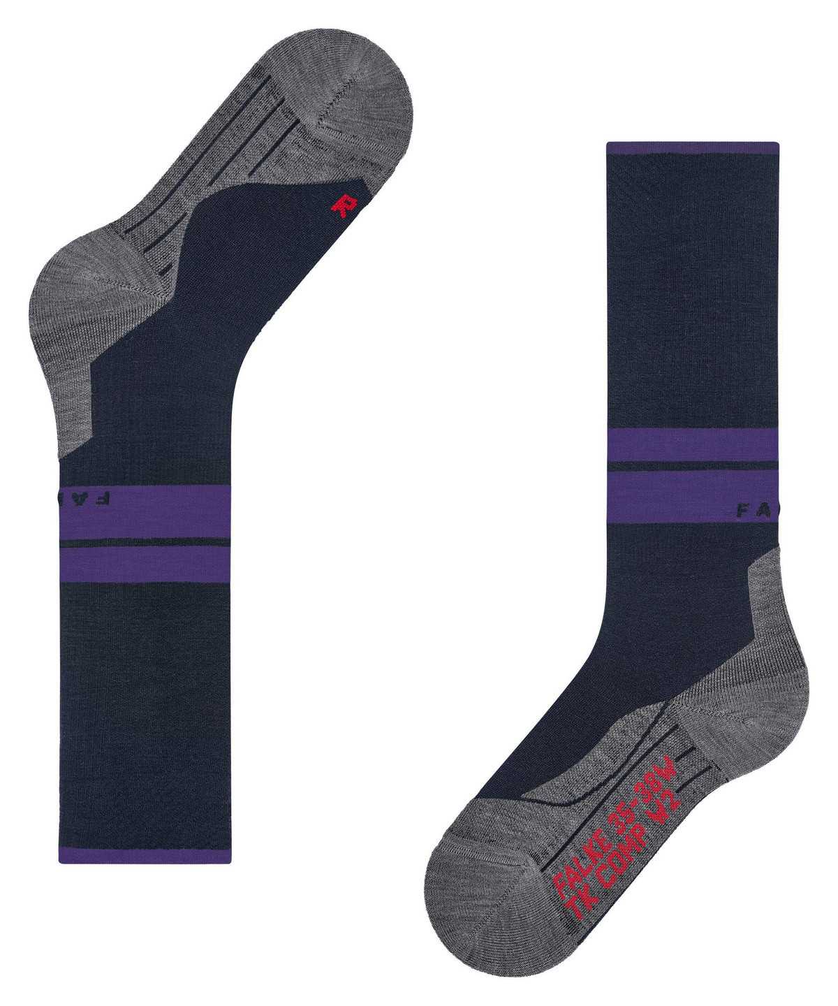 Falke TK Compression Energy Trekking Knee-high Socks Naisten Sports Socks Sininen | 19835VHDK