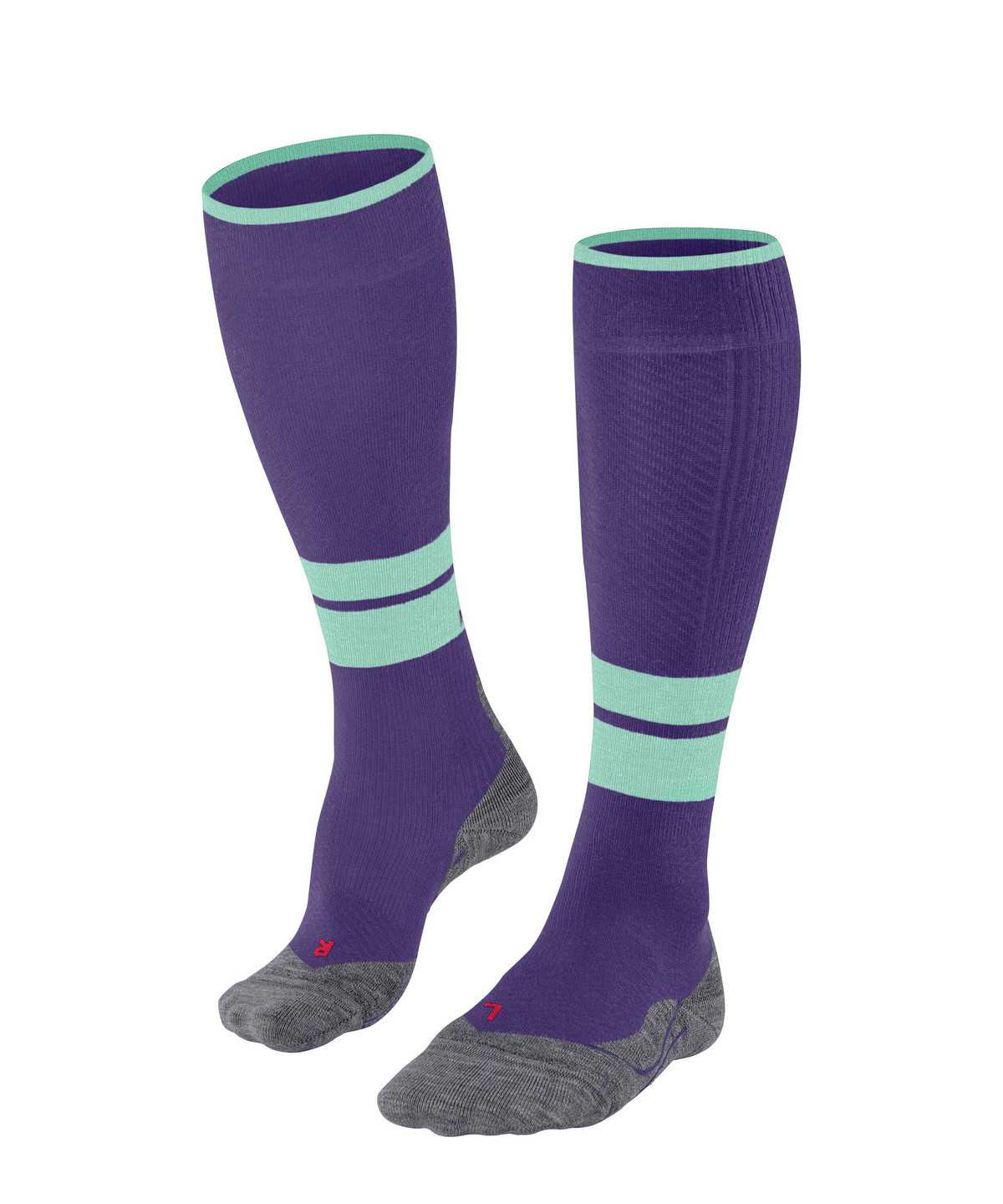 Falke TK Compression Energy Trekking Knee-high Socks Naisten Sports Socks Violetit | 35708LDAQ