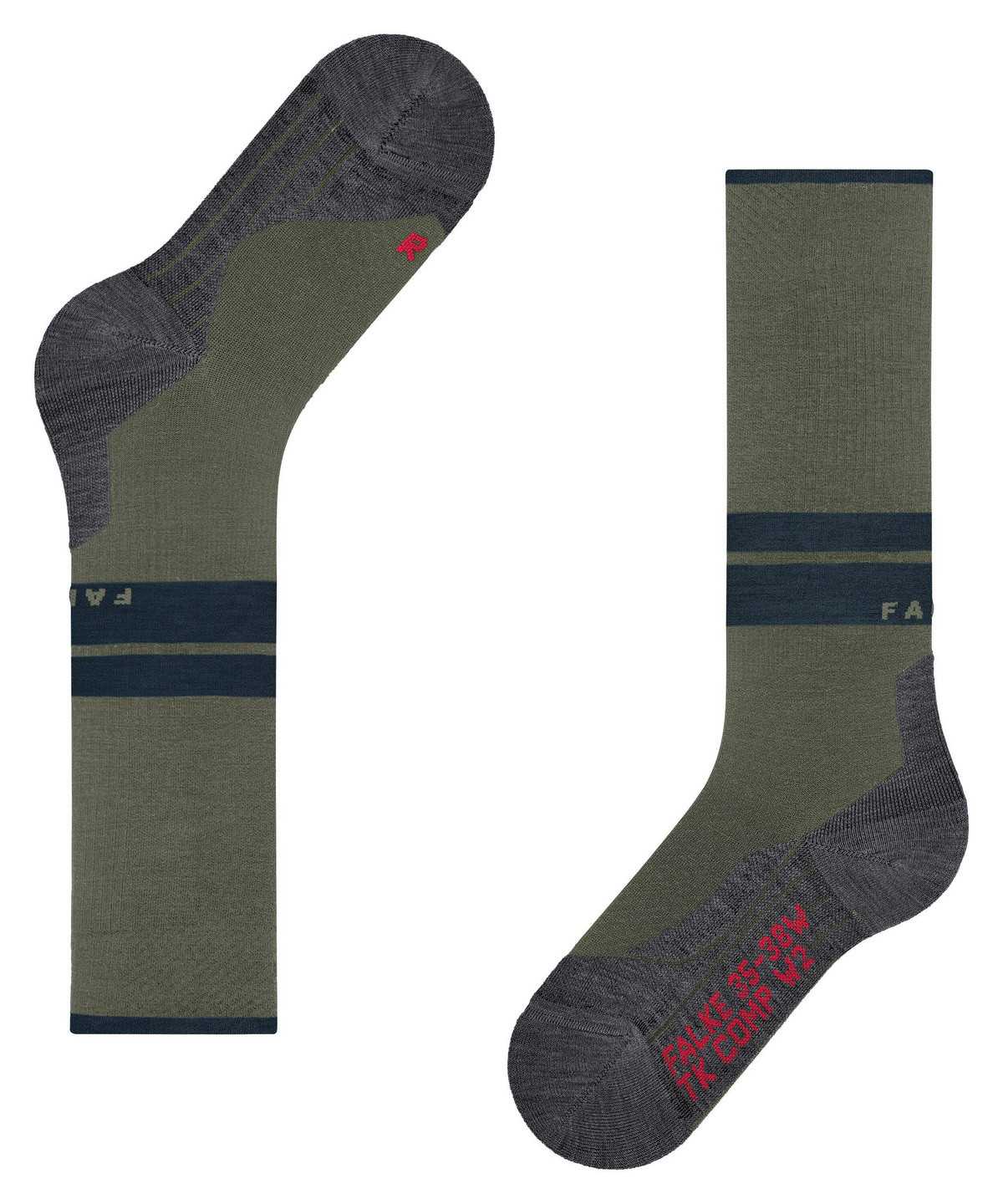 Falke TK Compression Energy Trekking Knee-high Socks Miesten Sukat Vihreä | 96504XIOU