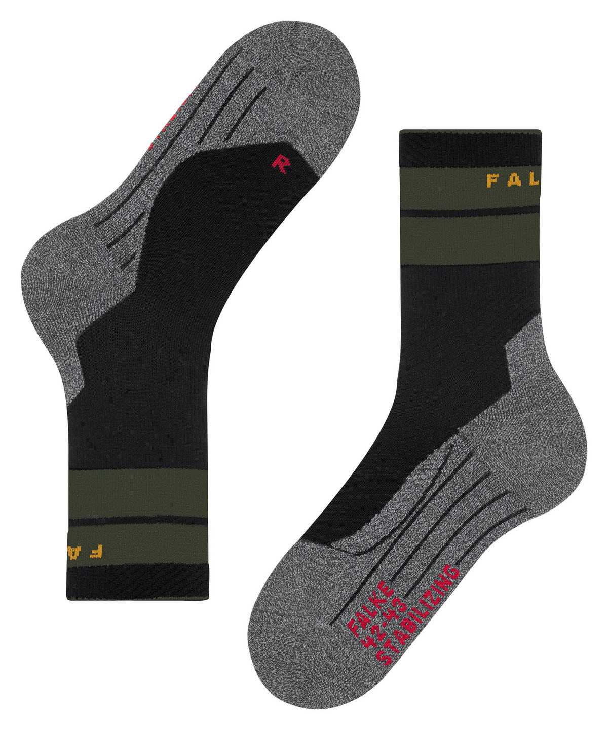 Falke TK Stabilizing Trekking Socks Miesten Sukat Mustat | 39742JVCI