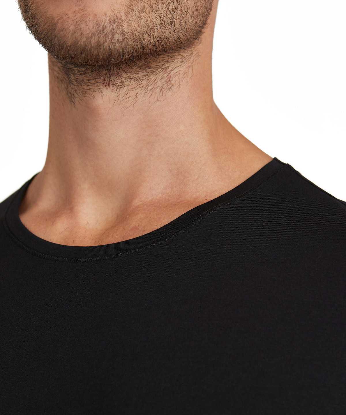 Falke T-Shirt Round-neck Daily Natural Miesten Lyhythihainen Paita Mustat | 35762TGEA