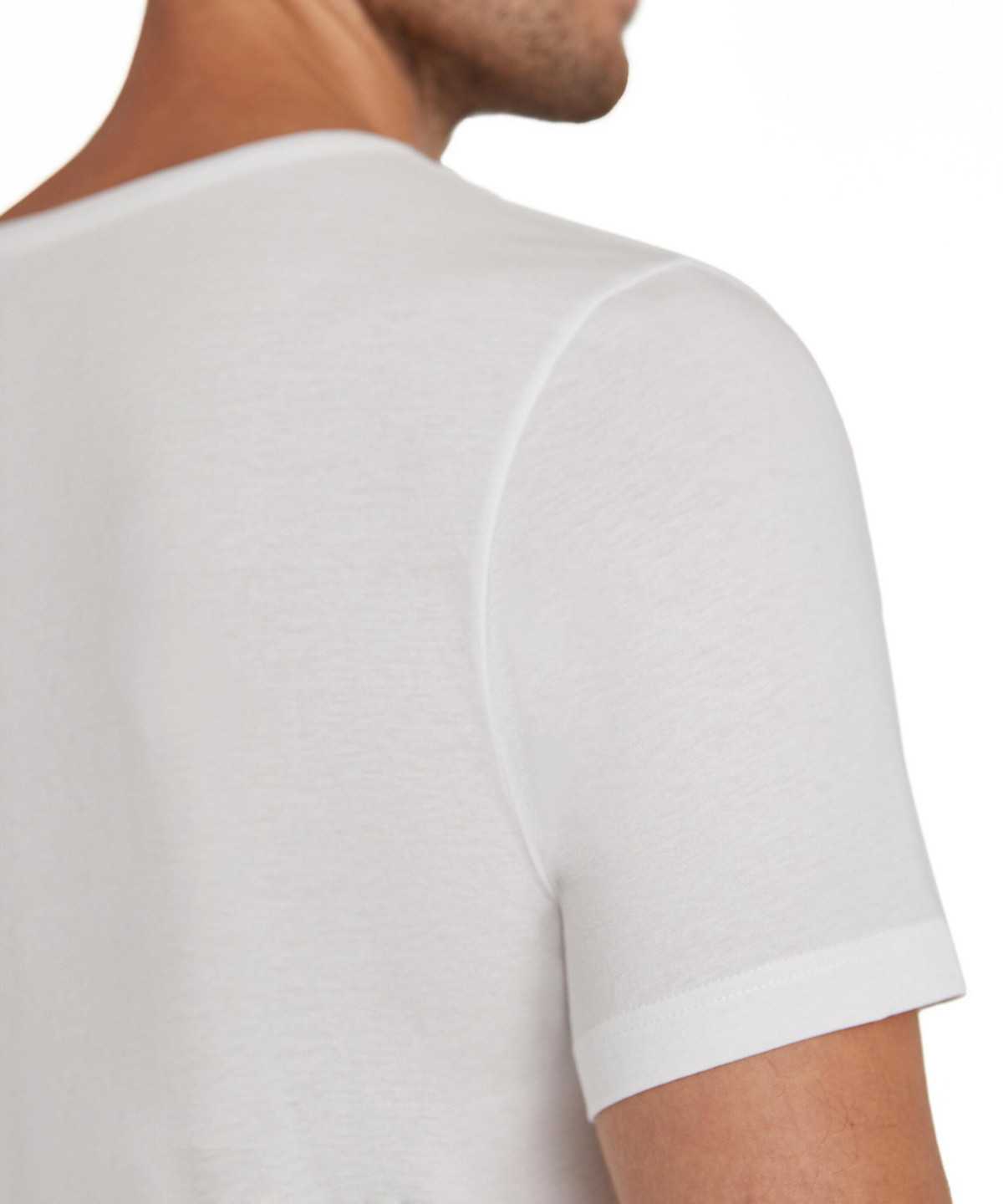 Falke T-Shirt V-neck Daily Natural Miesten Lyhythihainen Paita Valkoinen | 30468YVNZ