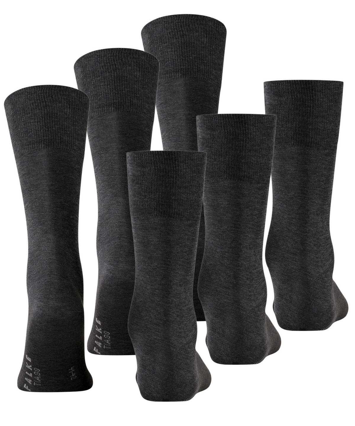 Falke Tiago 3-Pack Socks Miesten Sukat Harmaat | 09621HXZA