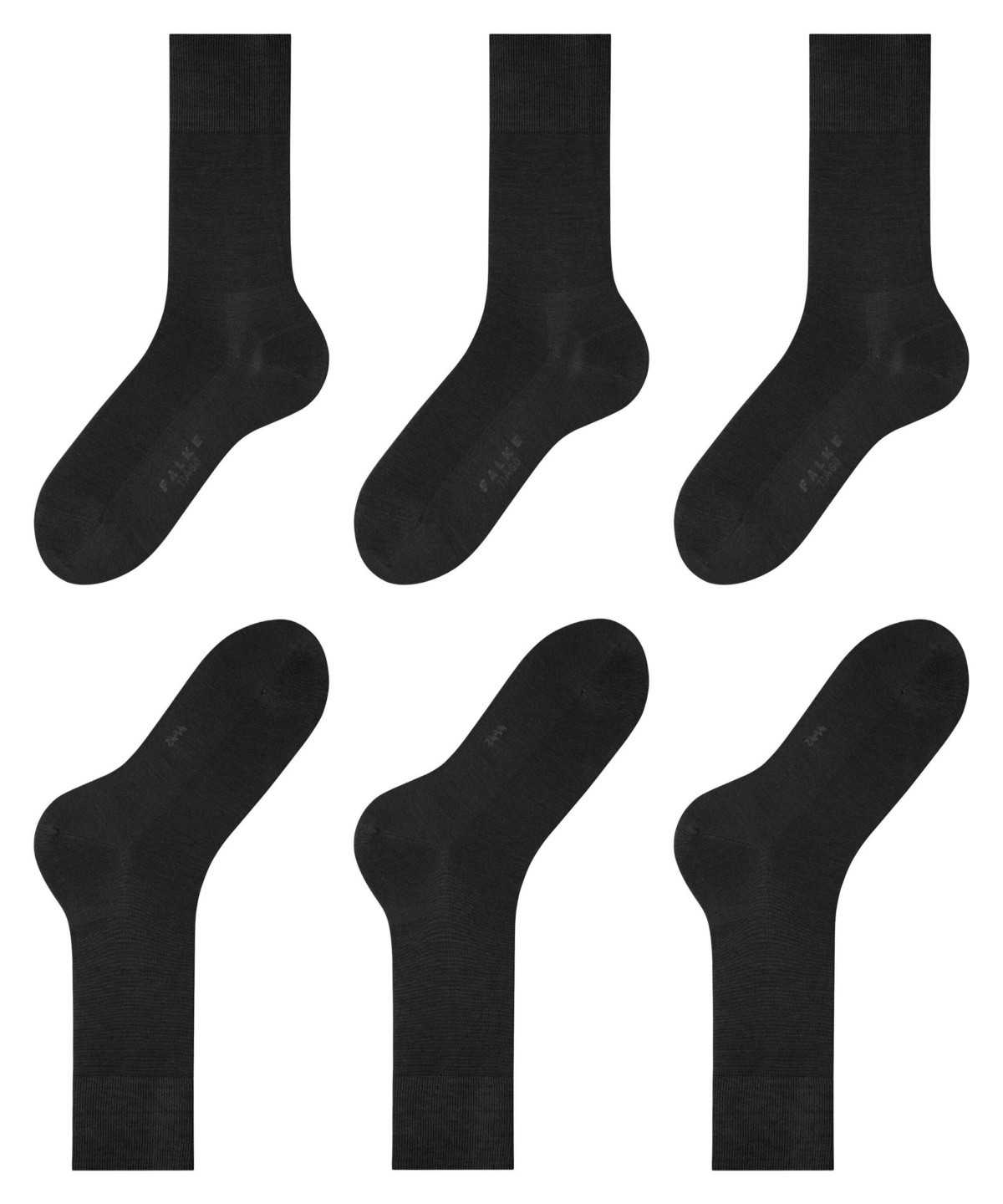 Falke Tiago 3-Pack Socks Miesten Sukat Mustat | 26918CBML