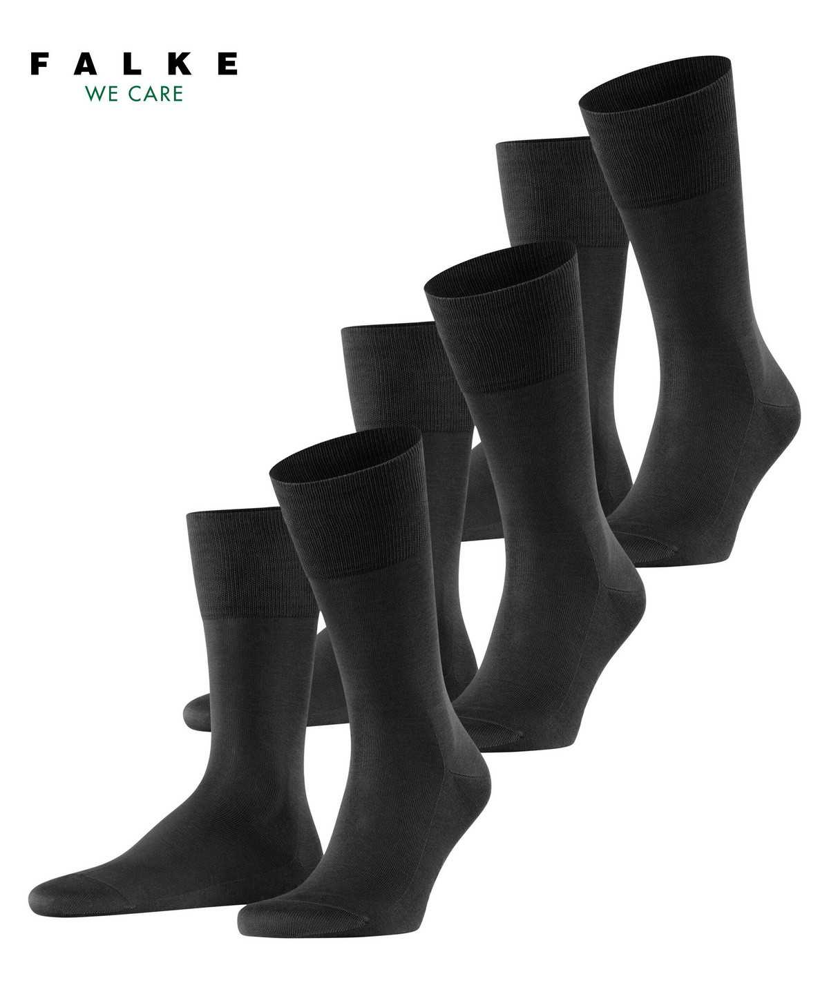 Falke Tiago 3-Pack Socks Miesten Sukat Mustat | 26918CBML