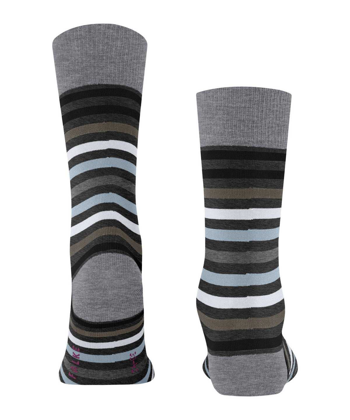 Falke Tinted Stripe Socks Miesten Sukat Harmaat | 18065QBFP