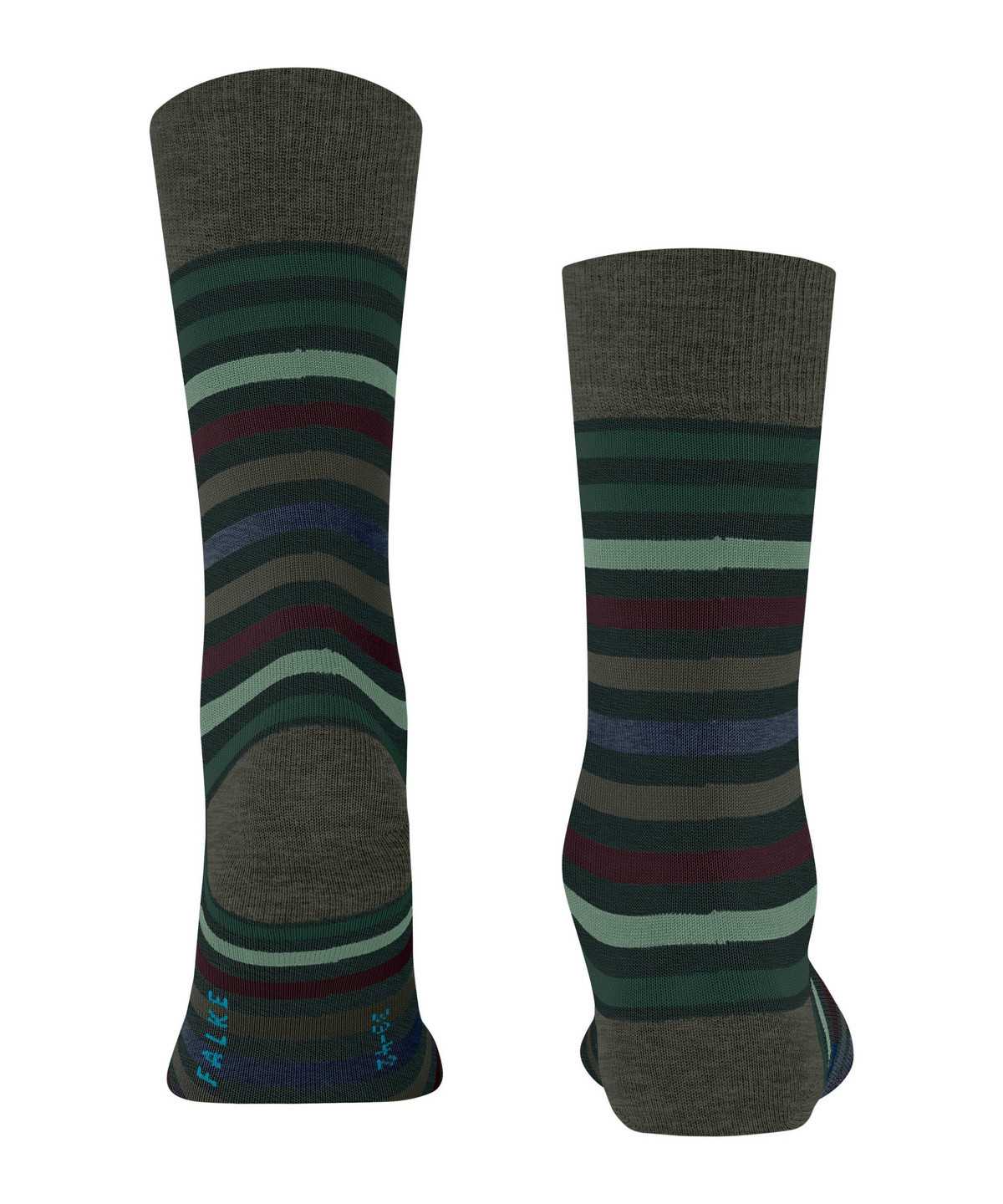 Falke Tinted Stripe Socks Miesten Sukat Vihreä | 19406RTJG