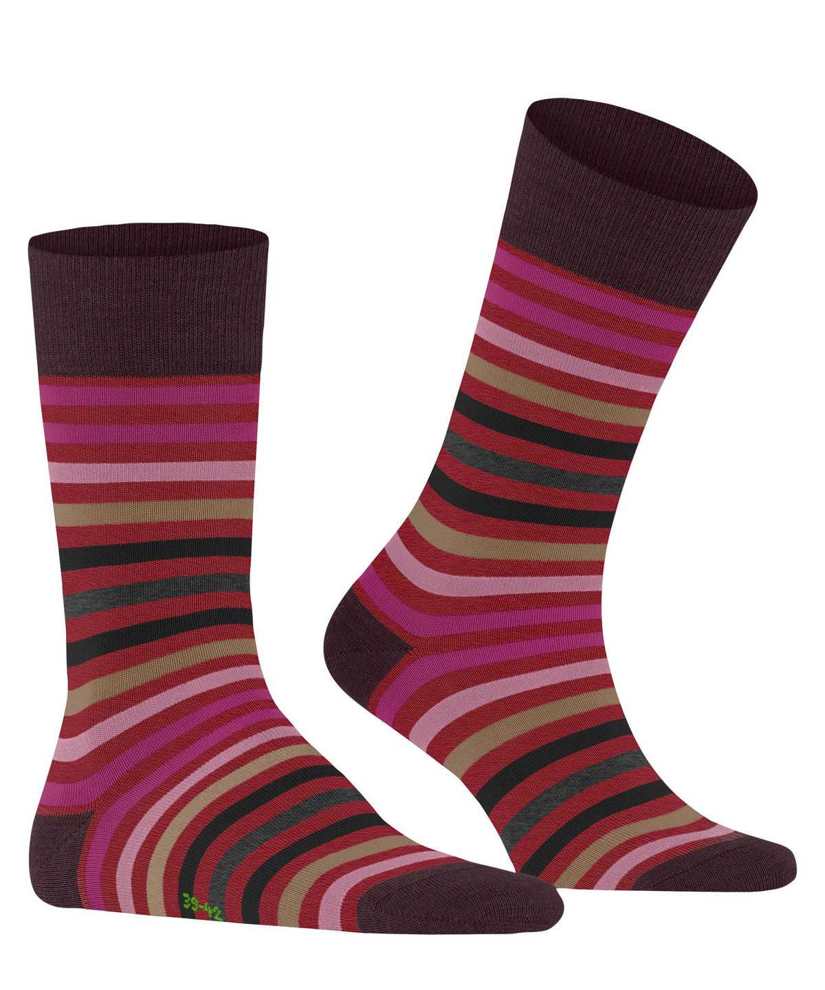 Falke Tinted Stripe Socks Miesten Sukat Punainen | 75106NDMH