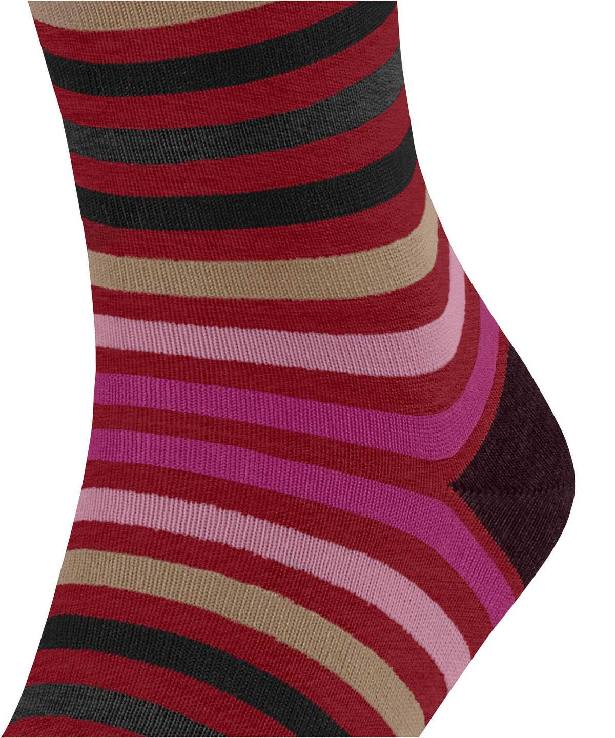 Falke Tinted Stripe Socks Miesten Sukat Punainen | 75106NDMH