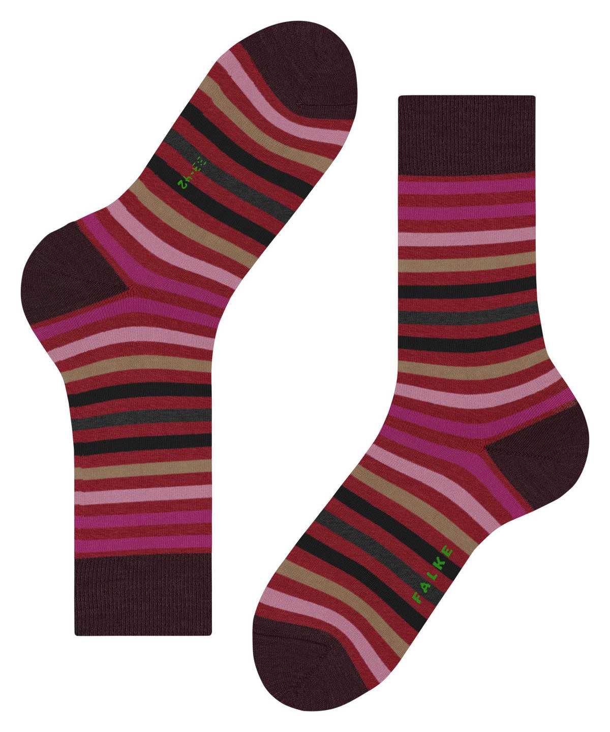 Falke Tinted Stripe Socks Miesten Sukat Punainen | 75106NDMH