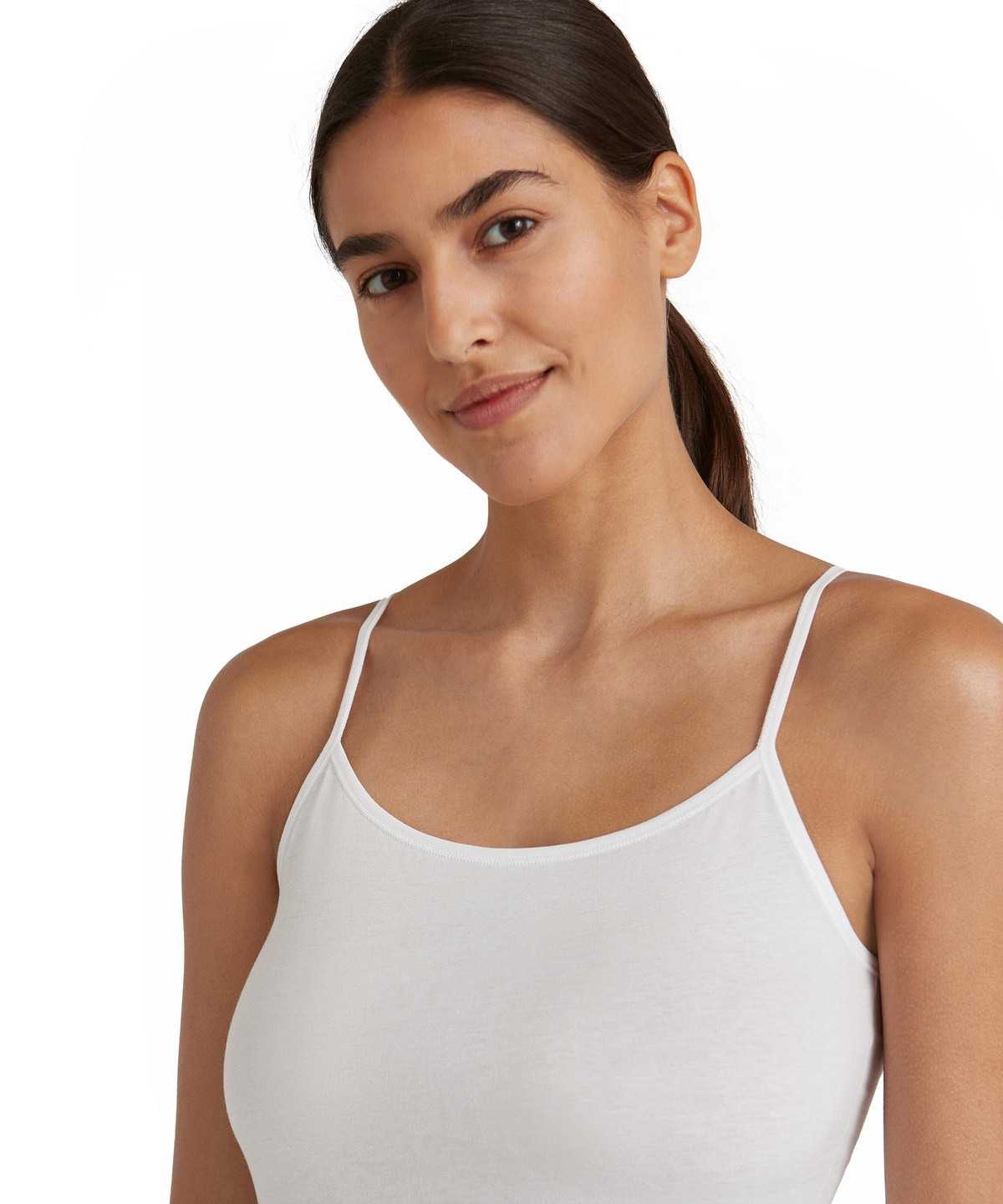 Falke Top Daily Natural Naisten Bras & Tops Valkoinen | 90128ZVJO