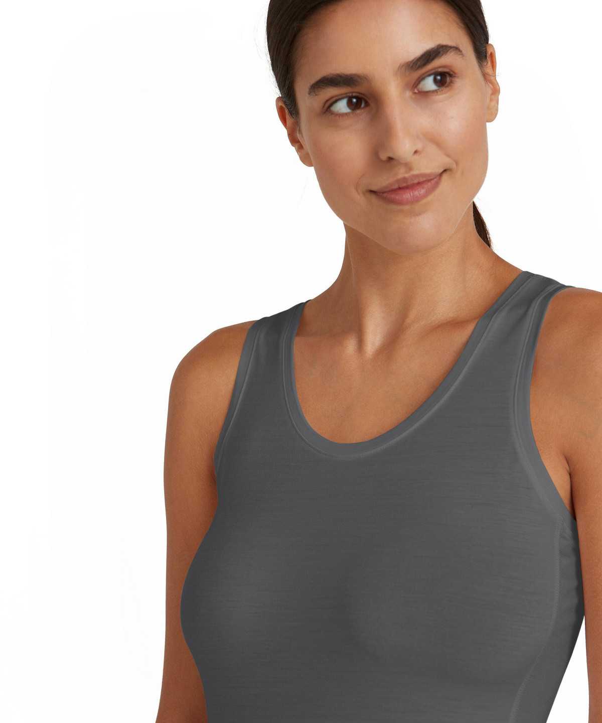 Falke Top Round-neck Daily ClimaWool Naisten Bras & Tops Harmaat | 64203UKRG