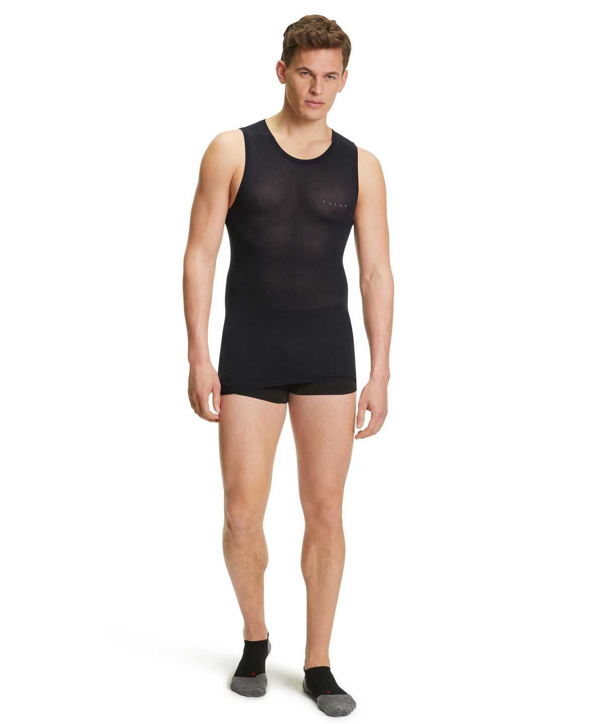 Falke Top Ultralight Cool Miesten Functional Underwear Mustat | 30691WNTY