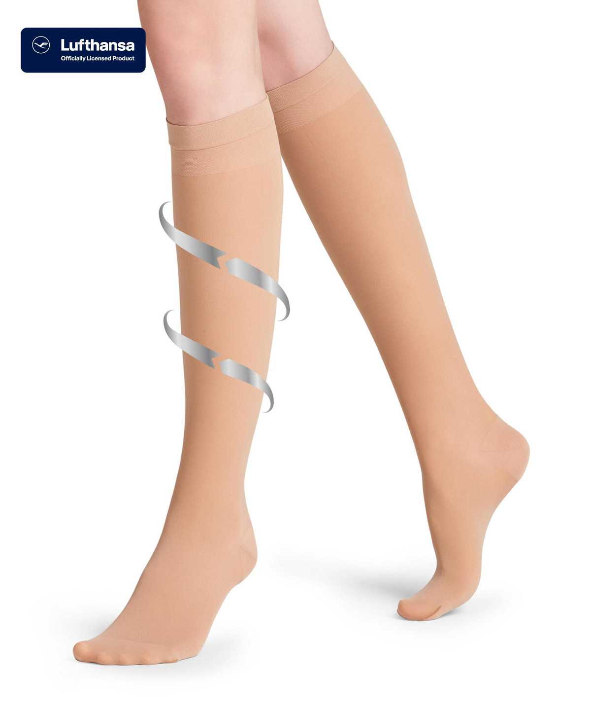 Falke Vitalize 40 DEN Knee-high Socks Naisten Sukat Beige | 56742ETBV